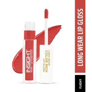 Insight Makeup Essentials Long Wear Color Rich Lip Gloss - Flashy 12